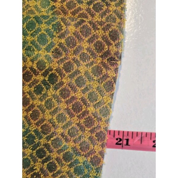 Full Zip ids Express Collection Yellow Collared Sweater Vest Sz L Psychedelic - Picture 7 of 7